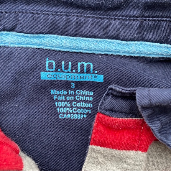 BUM Equipment Boys Cotton Rugby/Polo Shirt Size 3 - Picture 4 of 12